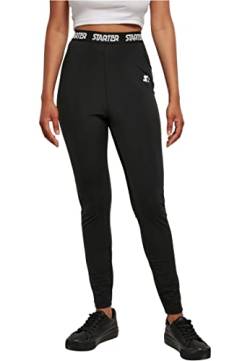 STARTER BLACK LABEL Damen Leggings Ladies Starter Logo Tape Leggings, Farbe Black, Größe M von STARTER BLACK LABEL