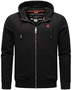 STONE HARBOUR Herren Sweatjacke Kapuzenjacke Hoodie mit Reißverschluss B722 [B722 - Schwarz - Größe XXL - Gr. 2XL] von STONE HARBOUR