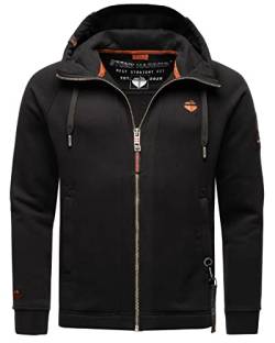 STONE HARBOUR Pullover Hooded Sweatjacke Hoodie Kapuzenjacke B729 [B729 - Schwarz - Größe M - Gr. M] von STONE HARBOUR