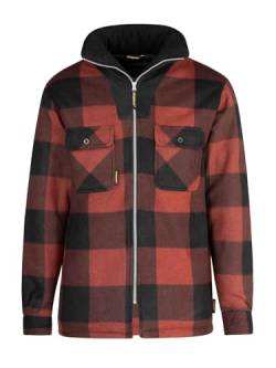 STØRVIK Lumberjack Thermo Fleecejacke – Thermobluse – Winddicht - Rot - Größe 3XL von STØRVIK