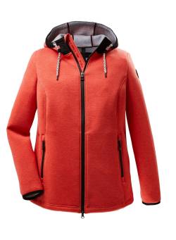 Jacke aus Scuba-Qualität, mit Kapuze, rot, Gr.50 von STOY by killtec