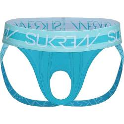 SUKREW - Männer Unterwäsche - Herren Jock - U-Style Jockstrap Scuba Blue - Blau - 1 x Größe M von SUKREW