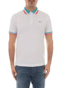 Sun 68 Multistripes Polokragen für Herren in Weiß von SUN68