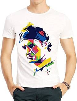 Roger Federer Tennis Open French Australian Athlete T Shirt White XXL von SUNCE