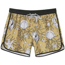 SURF CUZ Herren-Badehose, 12,7 cm, Vintage-Badeanzüge mit Netzfutter, 80er-/90er-Jahre, Retro-Bademode, Boardshorts, 11 Goldene Küste, XL von SURF CUZ