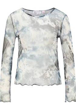 SWIRLY Damen Mesh-Shirt 13211572-SW01, Grauer Himmel, M von SWIRLY