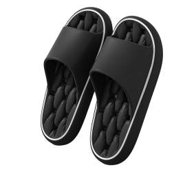 SWZEC Bergxperten Cloudslipper-Orthopädische Slipper (36,Schwarz,37) von SWZEC