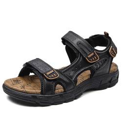 Trekkingsandale, Luftige Wandersandale Für Damen Und Herren,OrthoSandal Castelo Orthopädische & Ergonomische Outdoor Sandale Orthoback Größe 38-46 EU (Schwarz,38) von SWZEC