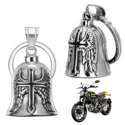 SZSMW 2er-Pack Motorrad GlöCkchen - Guardian Bell Motorrad - Biker Bell Motorrad GlöCkchen - Kann an MotorräDern, FahrräDern, Autos Oder Als Eigener SchlüSselanhäNger Verwendet Werden von SZSMW