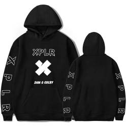 Sageam Sam and Colby Merch XPLR Bedruckte Hoodie Kapuzenpullover Langarm Sweatshirts Pullover Männer Sweatjacke Unisex von Sageam