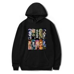 Unisex Anime Sweatshirts for Demon Tanjirou Zenitsu Slayer Kapuzenpullover Cartoon Pullover Cosplay Hoodie für Mädchen Jungen von Sageam