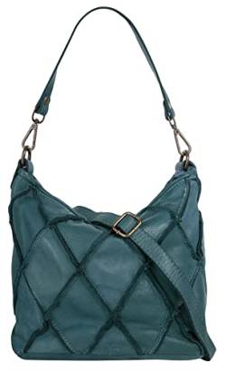 Samantha Look Handtasche Echt Leder Damen | blau | 021673 von Samantha Look