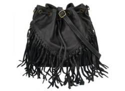 Shopper SAMANTHA LOOK Gr. B/H/T: 26 cm x 27 cm x 13 cm onesize, schwarz Damen Taschen echt Leder, Made in Italy von Samantha Look