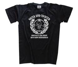 Vater und Tochter in Blut Liebe vereint und im Kampf unzertrennlich T-Shirt Schwarz XXL von Sammys Shirt Store