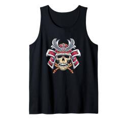 Lustiges Samurai-Design, japanischer Krieger, japanischer Dämon Tank Top von Samurai Gifts & Shirts Men Women Kids