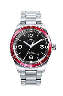 Sandoz Reloj Vitesse 81501-54 Hombre Acero Rojo von Sandoz