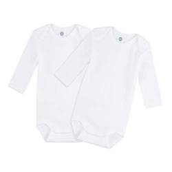 Sanetta Baby Body - Unisex, Langarm im Doppelpack aus Biobaumwolle, 92 von Sanetta