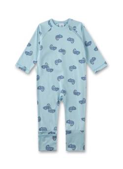 Sanetta Jungen-Overall Hellblau | Praktischer und bequemer Strampler aus Bio-Baumwolle für Jungen. Baby Overall 092 von Sanetta