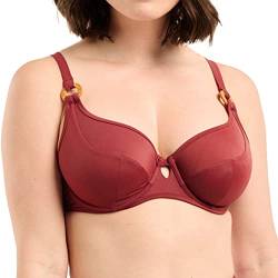 Sans Complexe Damen Elevated Basics Badeanzug, Bikinioberteil mit Bügel, Granatapfel, 85C von Sans Complexe