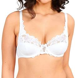 Sans Complexe Damen Push Up COTON D'ARUM Schalen, Spitze, Weiß, 110EE (Herstellergröße: EU: 95E) von Sans Complexe