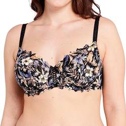 Sans Complexe Women's Arum Mosaic 709212 Full Coverage Bra, Schwarzer Hintergrund von Blumendruck, 95D von Sans Complexe