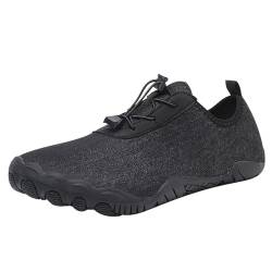 Barfussschuhe Herren Damen Extra Weite Laufschuhe Atmungsaktive Upstream-Schuhe Casual Schnell Trocknend Anti-Rutsch-Wassersportschuh Strandschuhe Wasserschuhe Badeschuhe von Sansee