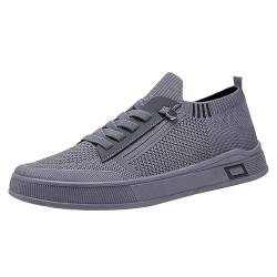 Sansee Turnschuhe Herren Fashion Atmungsaktive Freizeitschuhe Stoff Mesh Skateboardschuhe Outdoor Herren-Schlupfschuhe Schlüpfen Halbschuhe Bequeme Fitnessschuhe Hallenschuhe Trainingsschuhe von Sansee