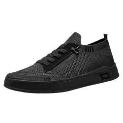 Sansee Turnschuhe Herren Fashion Atmungsaktive Freizeitschuhe Stoff Mesh Skateboardschuhe Outdoor Herren-Schlupfschuhe Schlüpfen Halbschuhe Bequeme Fitnessschuhe Hallenschuhe Trainingsschuhe von Sansee