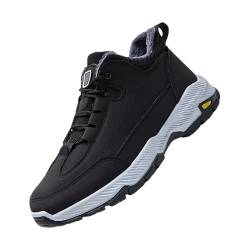 Sneaker Herren Leder Outdoorschuhe Wasserdicht Trekkingschuhe Fashion Winterschuhe Elegant Laufschuhe Schlüpfen Schuhe Urban Walkingschuhe Freizeitschuhe Sportlich Elegant Herrenschuhe von Sansee