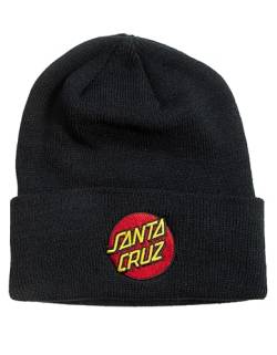 Santa Cruz Herren Mütze Classic Dot Long Shoreman Beanie, schwarz, Einheitsgröße von Santa Cruz