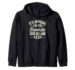 Es ist offiziell, ich bin der Lieblings-Schwiegersohn, Männer, Lustiger Humor Kapuzenjacke von Sarcastic Funny Family Clothing