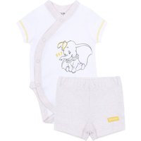 Sarcia.eu Body & Shorts Weiß-beigefarbenes Body+kurze Hose Dumbo Disney 0-3 Monate von Sarcia.eu