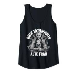 Damen Tattoo Lady Sarkasmus Böse tätowierte alte Frau Tank Top von Sarkastische Sprüche & Tattoo Lady Designs