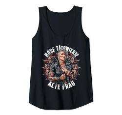 Damen Tattoo Lady Sarkasmus Böse tätowierte alte Frau Tank Top von Sarkastische Sprüche & Tattoo Lady Designs