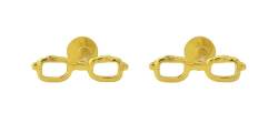 Ohrringe aus 18 Karat echtem zertifiziertem feinem Gelbgold, elegantes Design, Gelbgold, Kein Edelstein von Satfale Jewellers