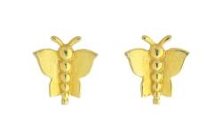 Ohrringe aus 18 Karat echtem zertifiziertem feinem Gelbgold, schönes Design, Gelbgold, Kein Edelstein von Satfale Jewellers