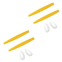 Ersatz-Gummi-Set für Oakley Crosshair New 2012 Sonnenbrillen, 2 Paar, (Yellow Rubber Kits), Einheitsgröße von Saucer