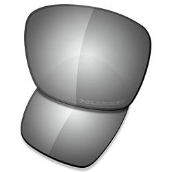 Saucer Premium Ersatzgläser für Oakley Plaintiff Squared OO4063 Sonnenbrillen High Defense - Chrome Metal Polarisiert von Saucer