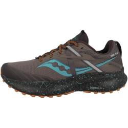 Saucony Ride 15 TR Traillaufschuhe - AW22, Dunkelgrau, Blau, Orange, 44 EU von Saucony