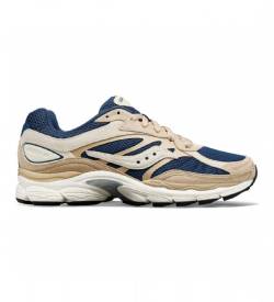 Saucony für Herren. S70740-4 Progrid Omni 9 mehrfarbige Lederschuhe (44), Beige, Wohnung, Schnürsenkel, Lässig von Saucony