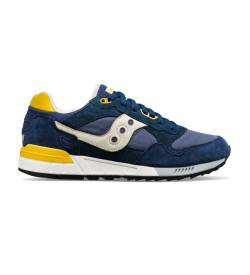 Saucony für Herren. S70810-3 Leder Turnschuhe Shadow 5000 navy (40), Wohnung, 1 bis 3 cm, Schnürsenkel, Lässig, Marine von Saucony