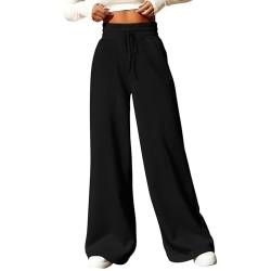 Jogginghose Damen High Waist Jogger Pants Baggy Track Pants Outdoor Jogginghose Baggy Sweatpants Jogginghose Grau Baggy Jogginghose Damen Weites Bein von Saymany