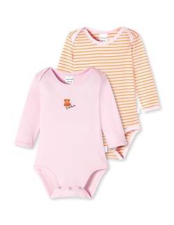 Schiesser Baby - Mädchen 2pack Bodies Langarm Bio Baumwolle Made Europe Baby und Kleinkind Unterwäsche Satz, Mehrfarbig, 56 EU von Schiesser