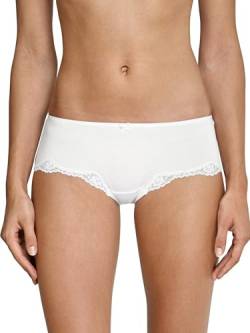 Schiesser Damen Hipster mit Spitze-Pure Cotton Bikinislip, Weiss_157413, 40 von Schiesser