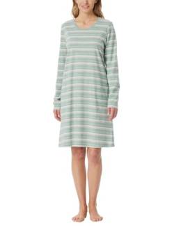 Schiesser Damen Langarm weiche Baumwolle Bigshirt mit Taschen-Nightwear Nachthemd, grün-Mel_181964, 42 von Schiesser