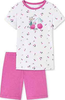 Schiesser Mädchen Kurzer Schlafanzug Pyjamaset, Weiß 100, 140 von Schiesser
