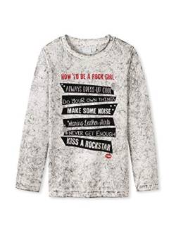 Schiesser Mädchen Punk Rock 1/1 T-Shirt, Grau (Grau 200), (Herstellergröße: 110) von Schiesser