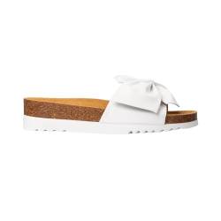 Scholl Damen Bowy Slide Sandal, Bianco, 36 von Scholl