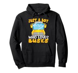 Schulbus-Kostüm für Kinder, Kleinkinder, nur ein Junge, der Busse liebt Pullover Hoodie von School Bus Tee Gifts Back To School 2025 Kids Boys