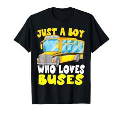 Schulbus-Kostüm für Kinder, Kleinkinder, nur ein Junge, der Busse liebt T-Shirt von School Bus Tee Gifts Back To School 2025 Kids Boys